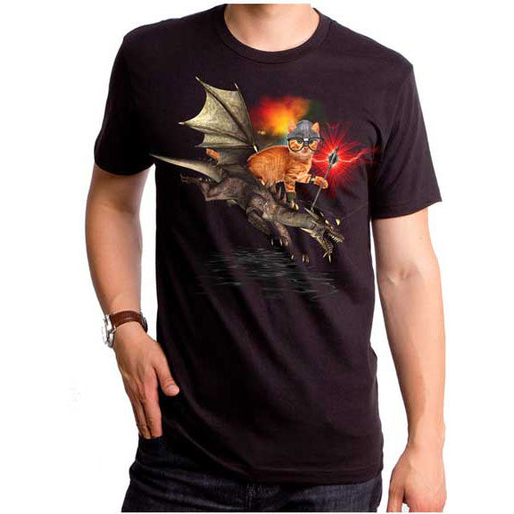 Humor Dragon Rider Of Purr T-shirt
