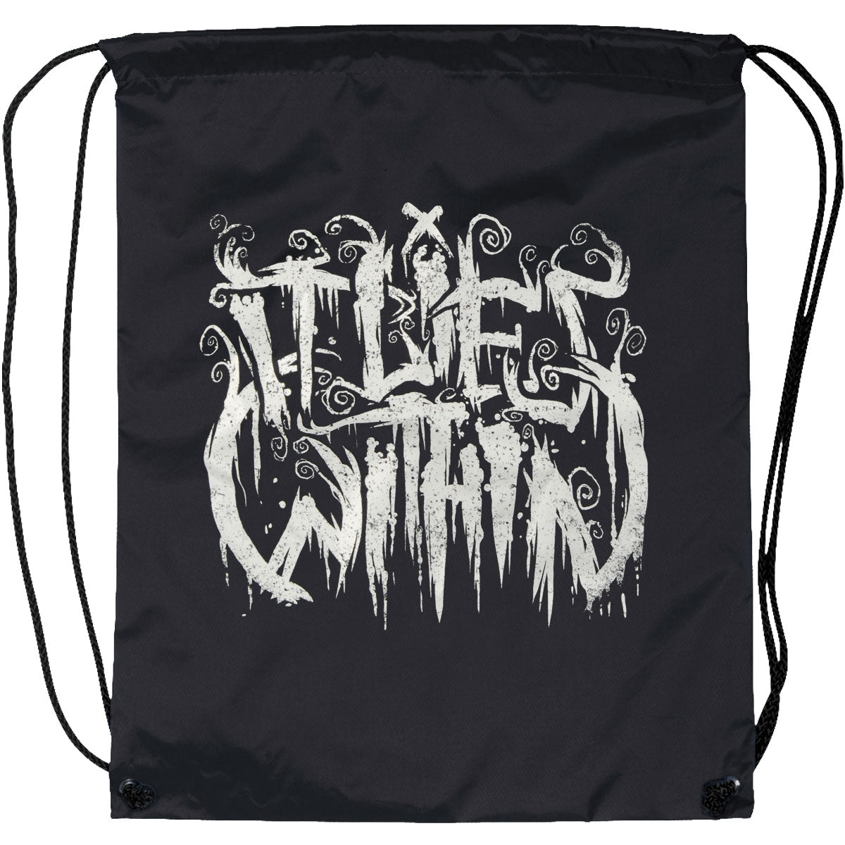 It Lies Within Logo Drawstring Backpack Front