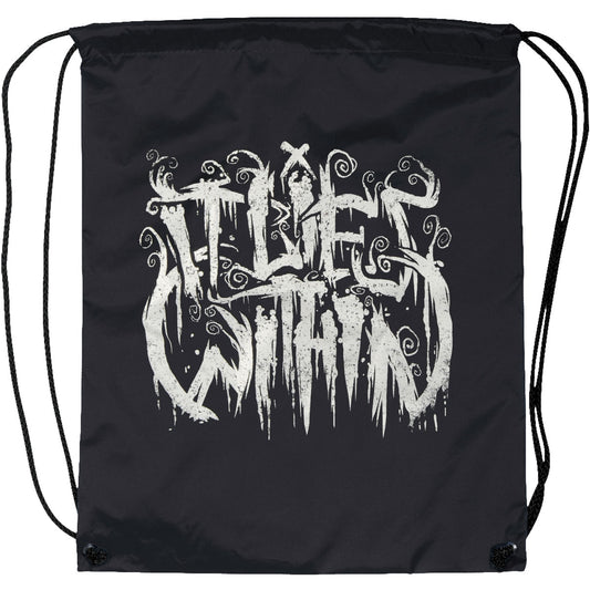 It Lies Within Logo Drawstring Backpack Front