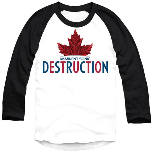 Imminent Sonic Destruction Maple Leaf Baseball Jersey Front