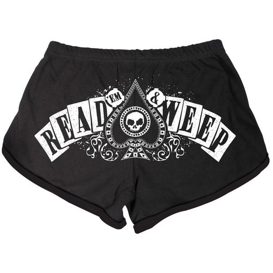 Read'em And Weep Logo Booty Shorts Front
