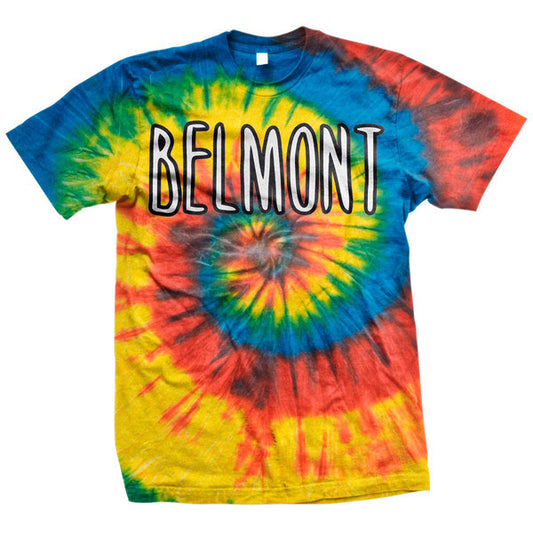 Belmont Logo Tie Dye T-shirt Front