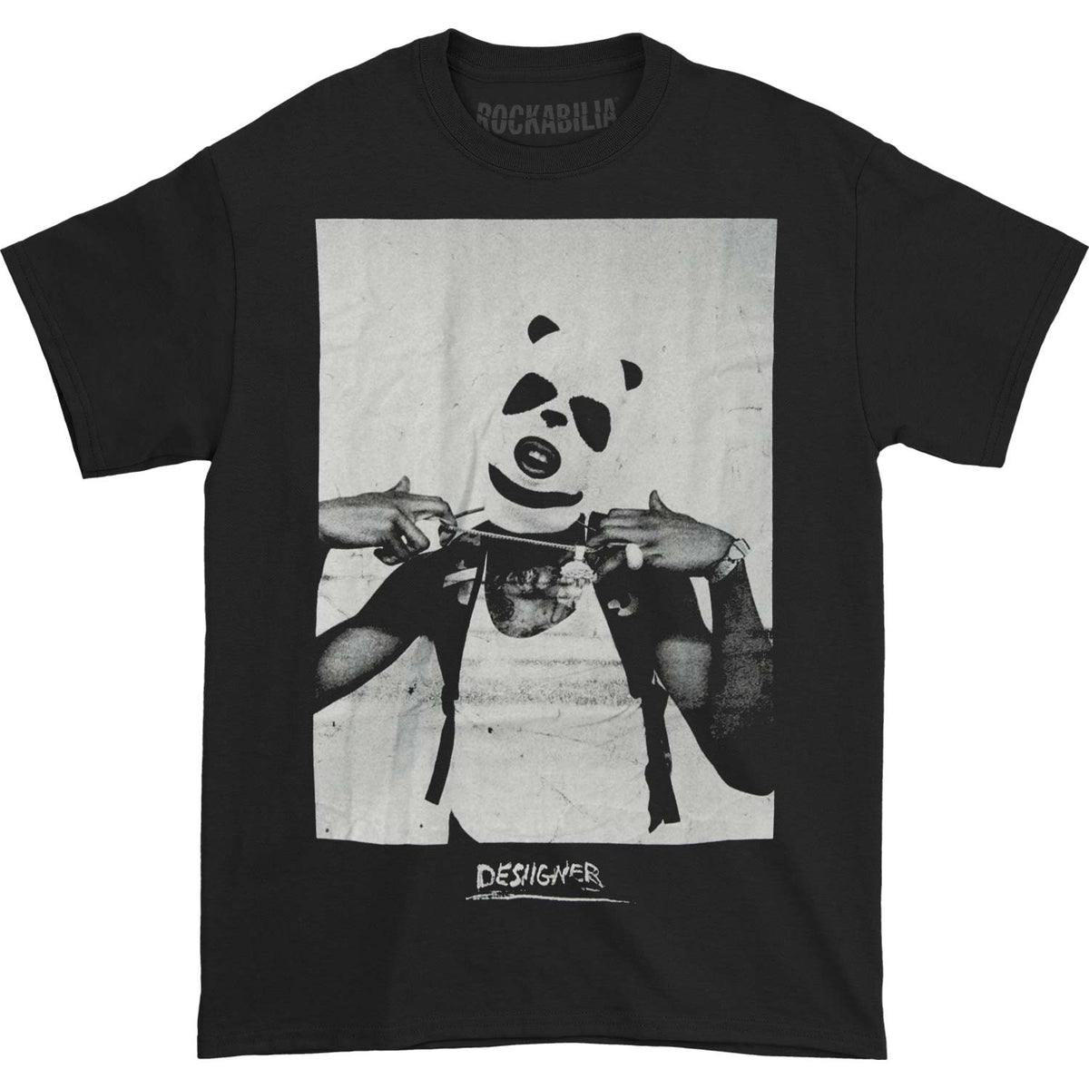 Desiigner Panda Masked Photo T-shirt Front