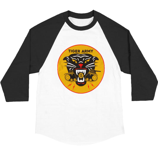 Tiger Army Tank Eater Raglan Baseball Jersey Front