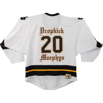 Dropkick Murphys White Hockey Jersey Back