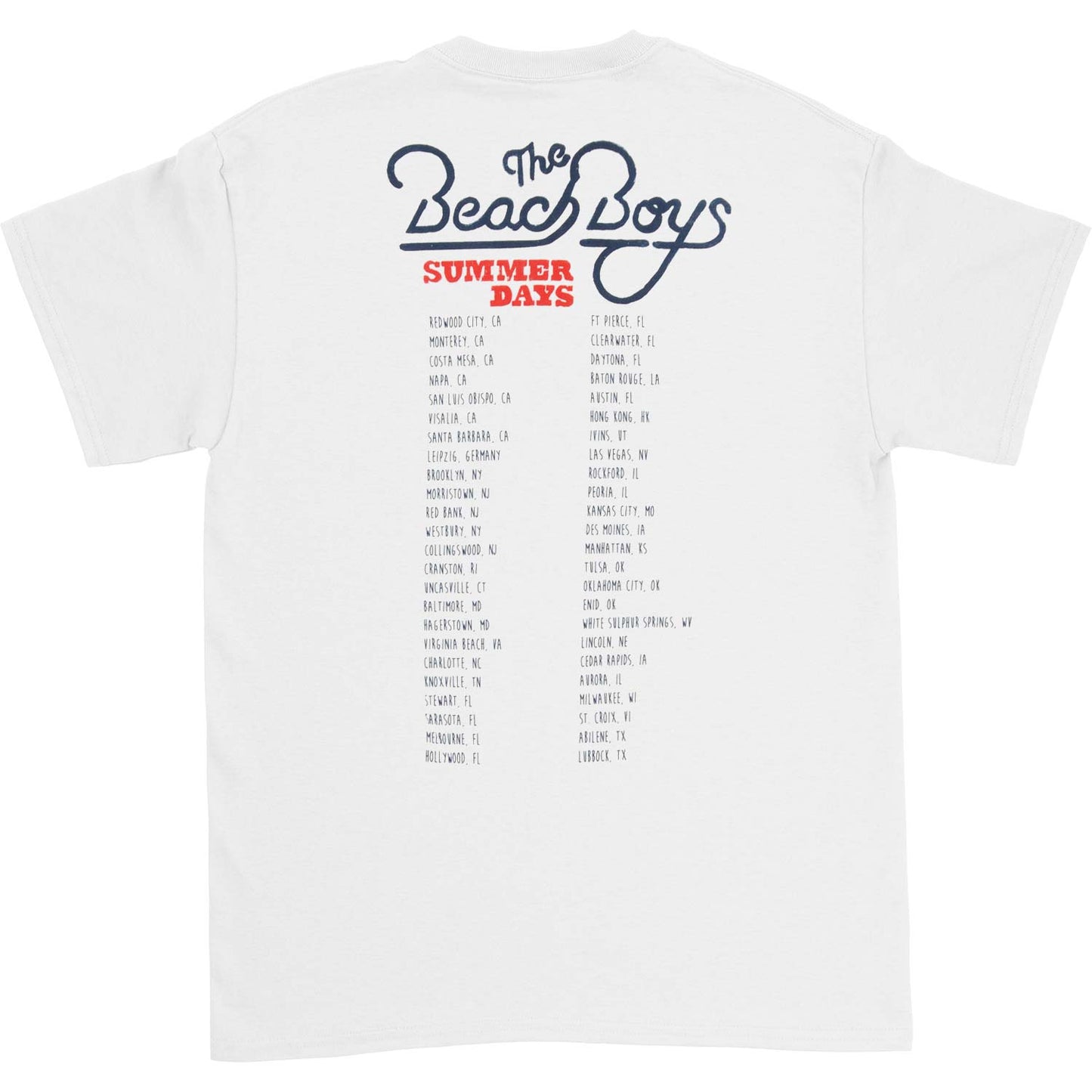 Cali Girls 2015 Tour T-shirt