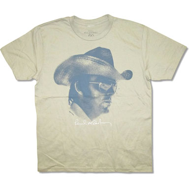 Paul Mccartney Paul McCartney Cowboy Hat T-shirt Front