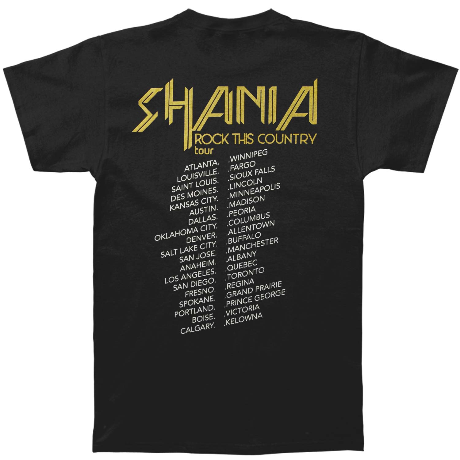Shania Twain R&R Tour T-shirt