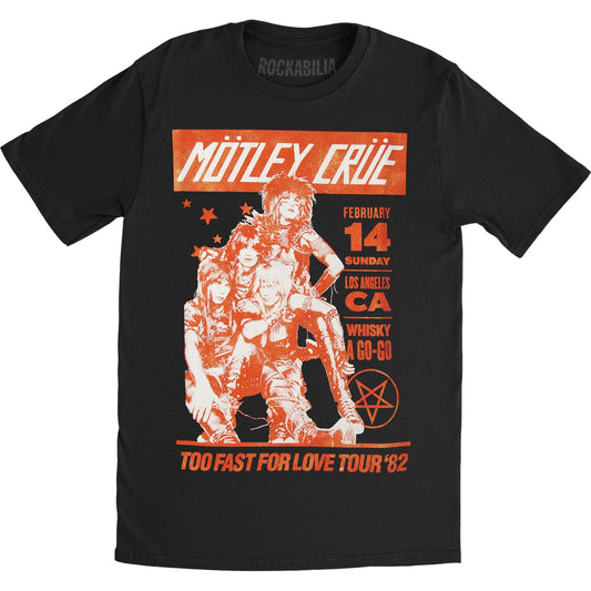 Motley Crue Vintage Whisky A Go Go Slim Fit T-shirt Front