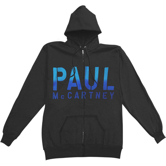 Paul Mccartney Paul McCartney Guitar Zippered Hooded Sweatshirt Front