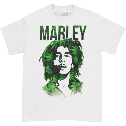Bob Marley Silo Leaves T-shirt Front