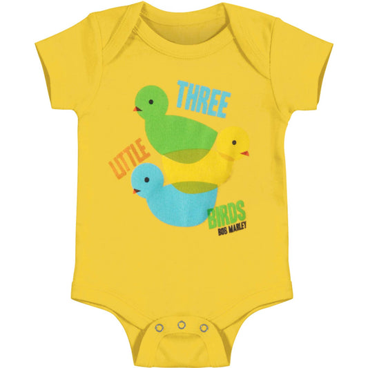 Bob Marley 3 Lil Birds Color Theory Creeper Bodysuit Front