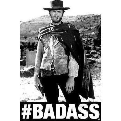 Clint Eastwood Badass Domestic Poster