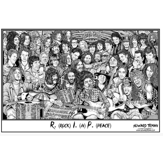 Howard Teman Rock In Peace Domestic Poster