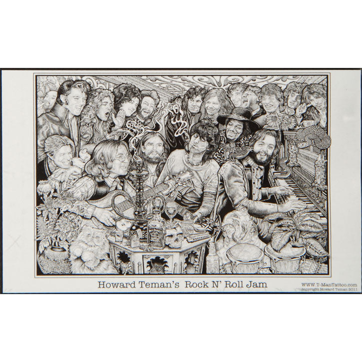 Howard Teman Rock N Roll Jam Domestic Poster