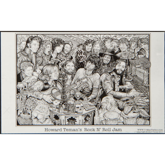 Howard Teman Rock N Roll Jam Domestic Poster