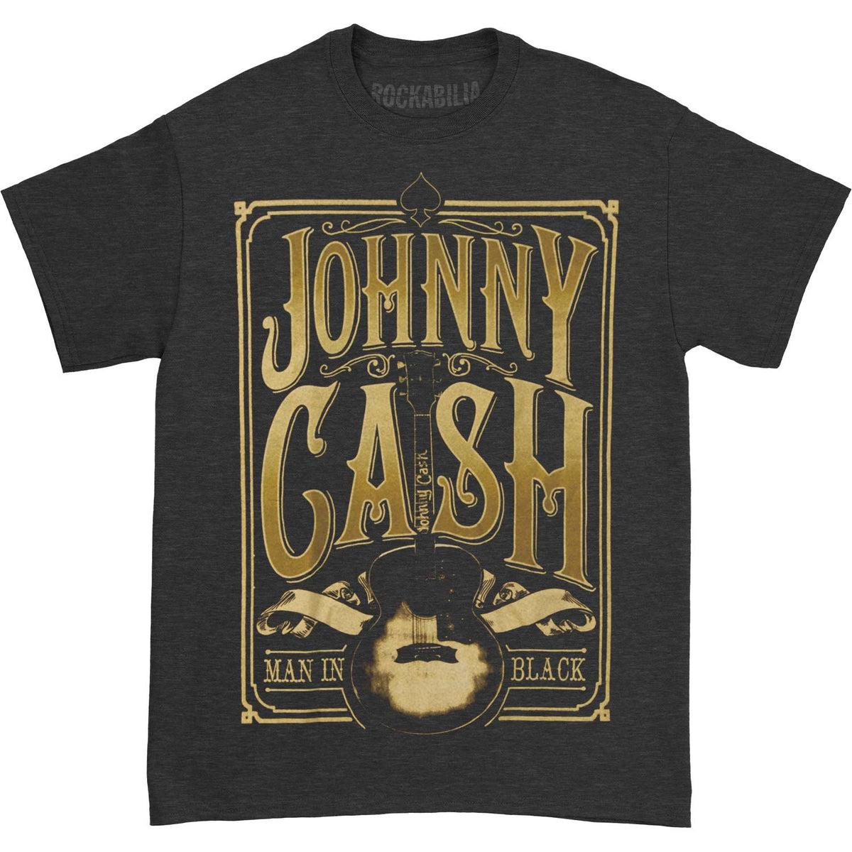 Johnny Cash Signature Guitar T-shirt Front