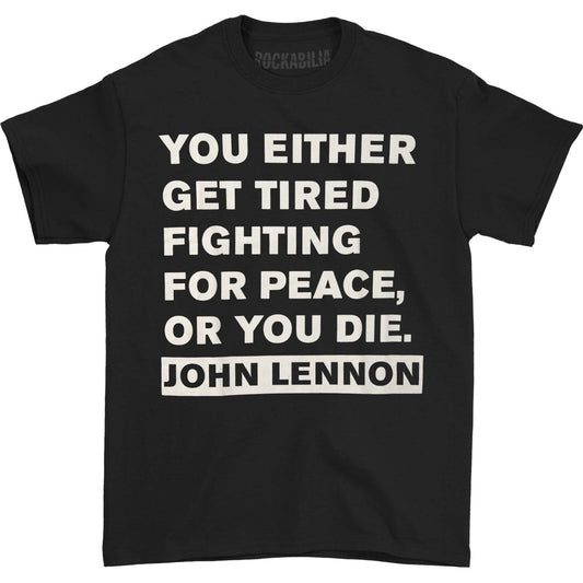 John Lennon Get Tired T-shirt Front