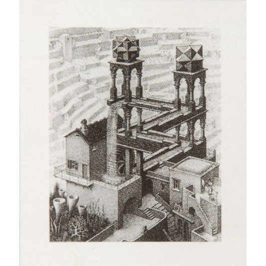 M.C. Escher Waterfall Castle Domestic Poster