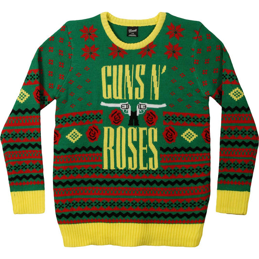 Guns N Roses GNR Big Guns Ugly Christmas Sweater Sweatshirt Front