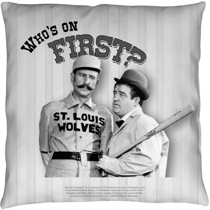 Abbott & Costello First 14x14 Pillow