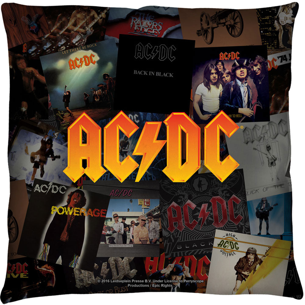 AC/DC Albums 16x16 Pillow