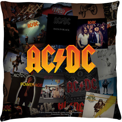 AC/DC Albums 16x16 Pillow