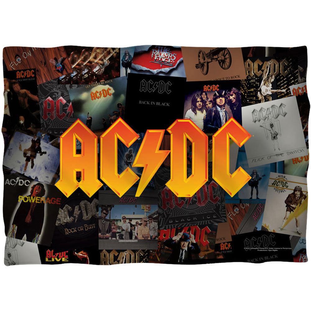 AC/DC Albums 20x28 Front/Back Print Pillowcase