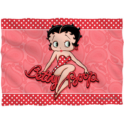 Betty Boop Paisley & Polka Dots 20x28 Front/Back Print Pillowcase
