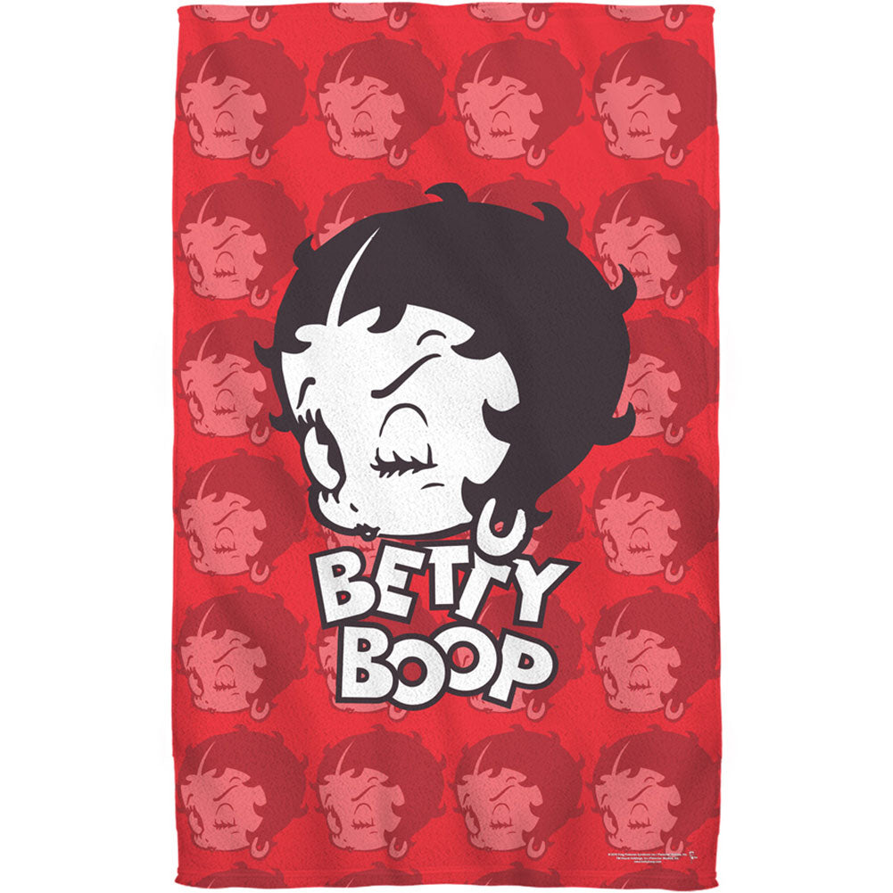 Betty Boop Forty Winks 27x52 Towel Front