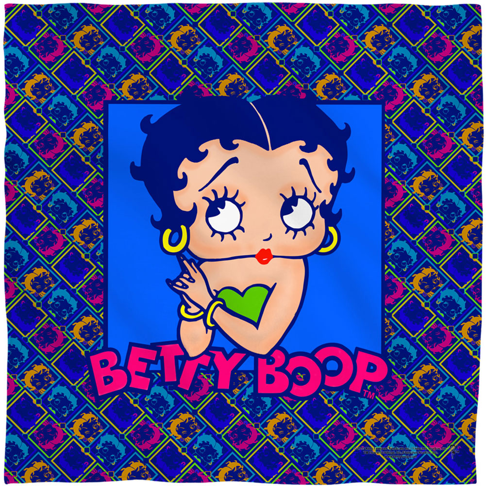 Betty Boop Pop Betty 22x22 Bandana Front