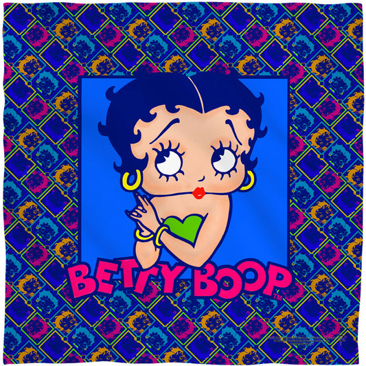 Betty Boop Pop Betty 22x22 Bandana Front