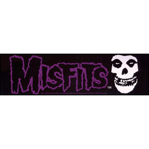 Misfits Logo & Skull Sticker Front