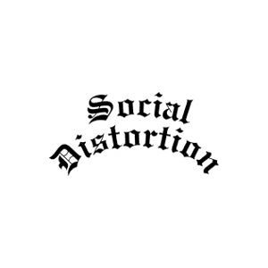 Social Distortion Peel & Rub Sticker Front