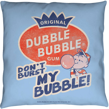 Dubble Bubble Burst Bubble 14x14 Pillow
