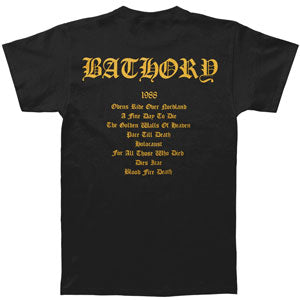Bathory Blood Fire Death T-shirt Back