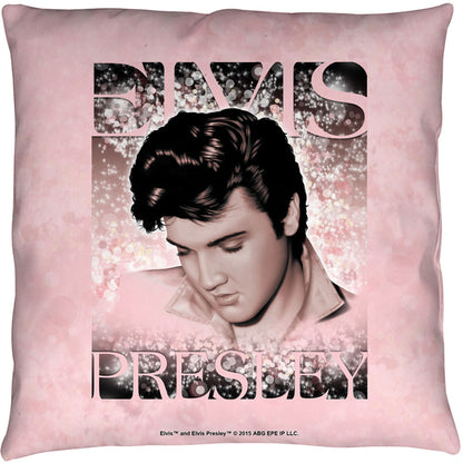 Elvis Presley Soft Lights 14x14 Pillow Back