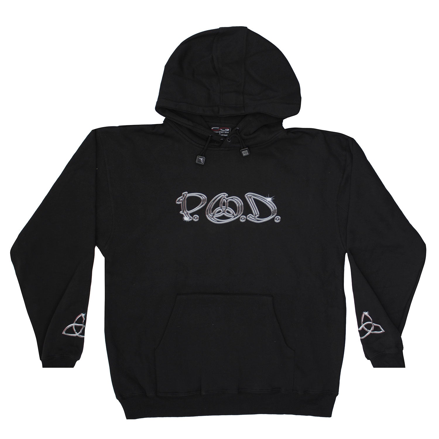 Logo With Symbol Sleeves Hooded Sweatshirt