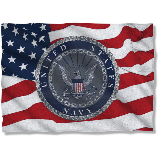 Navy Flag Seal 20x28 Front/Back Print Pillowcase