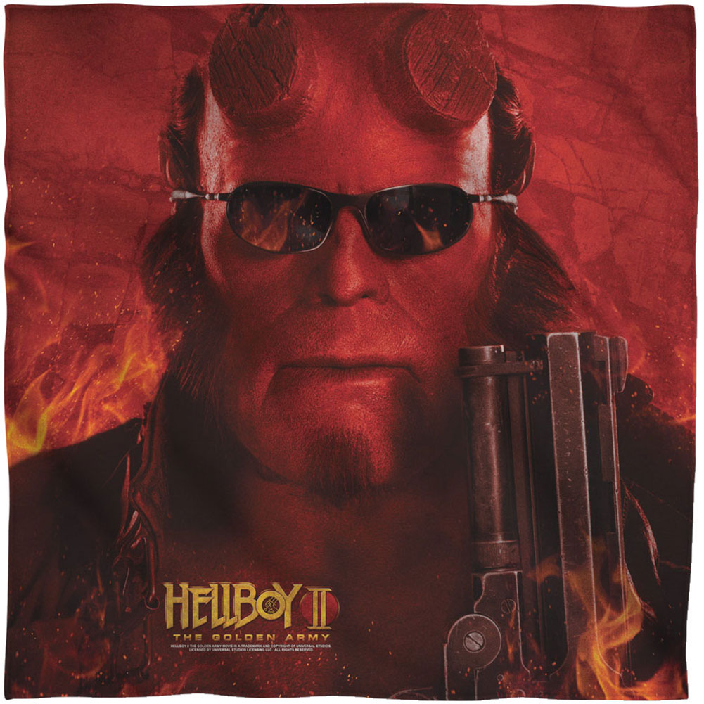Hellboy Big Red 22x22 Bandana Front