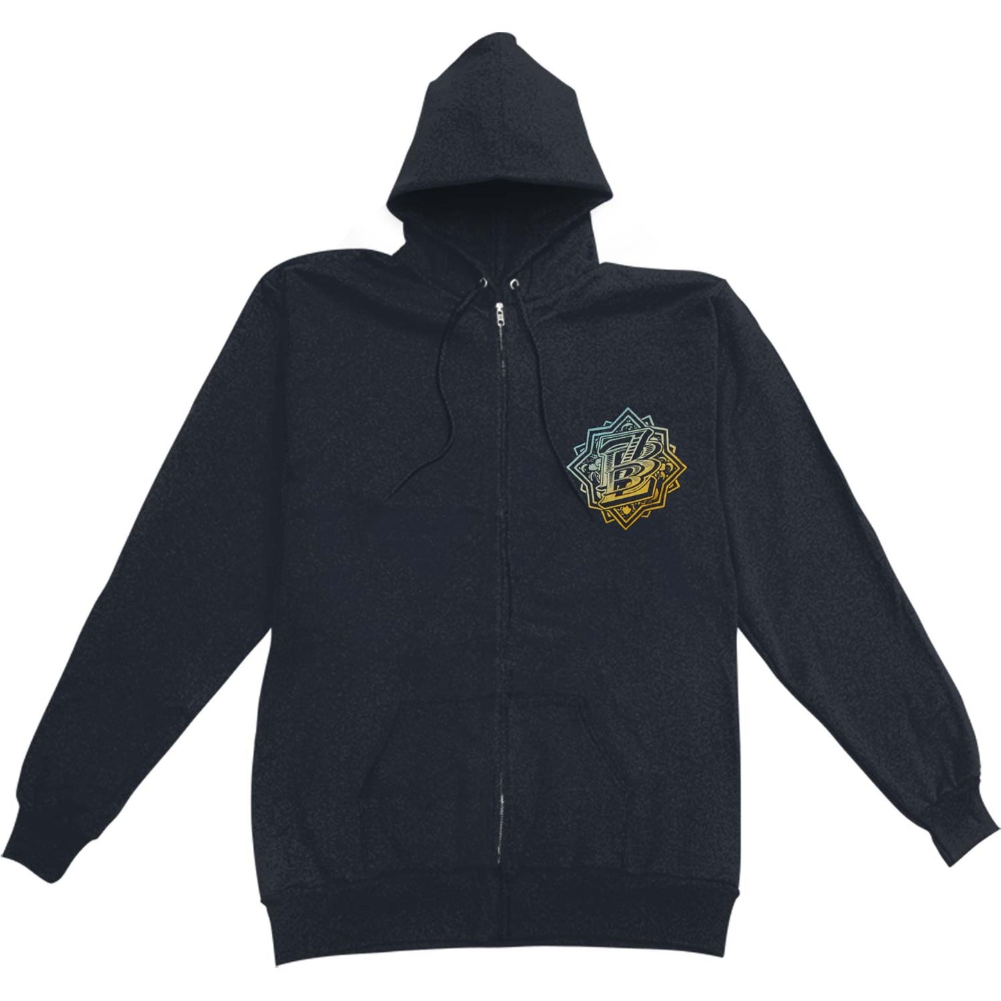 Zac Brown Band Logo Mens Zip Hoodie Zippered Hooded Sweatshirt Front