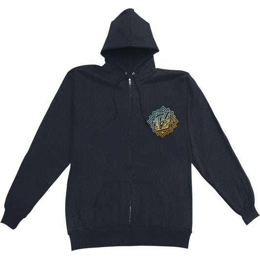Zac Brown Band Logo Mens Zip Hoodie Zippered Hooded Sweatshirt Front