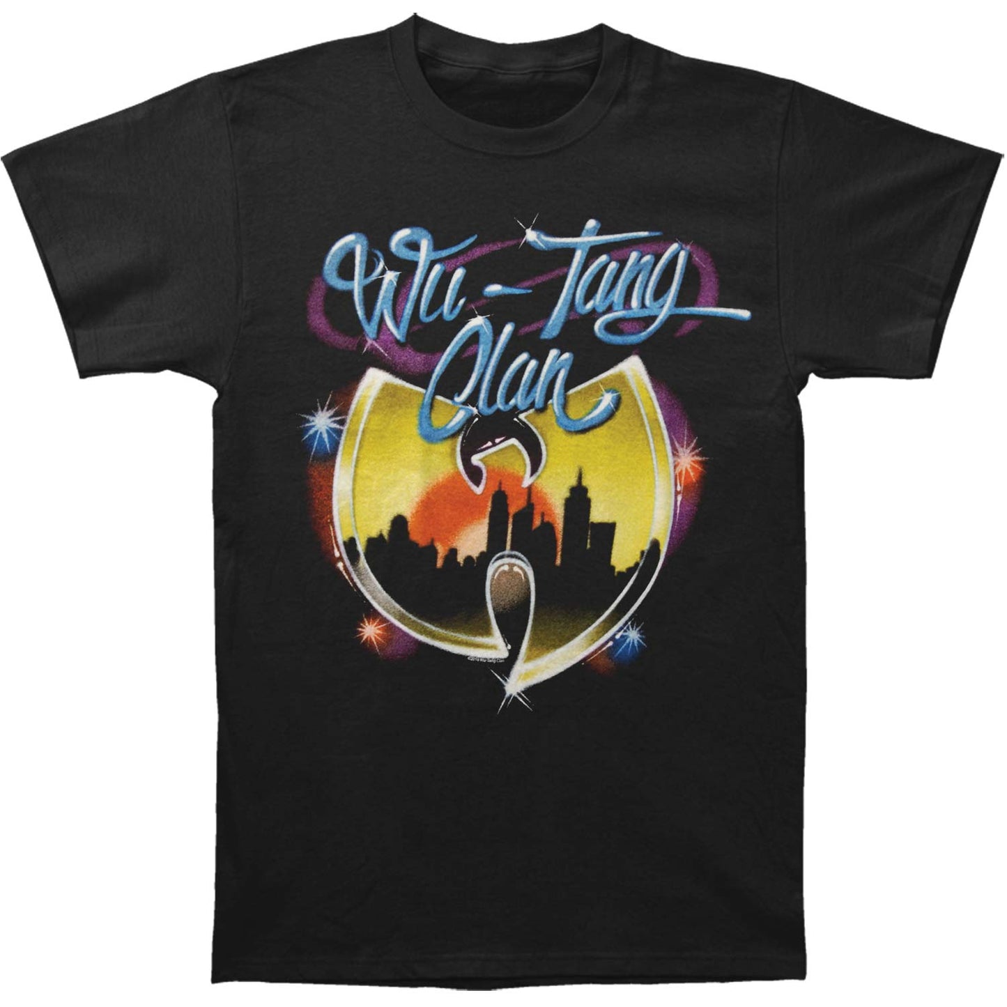 Wu Tang Clan Airbrush Logo Mens Regular T T-shirt Front