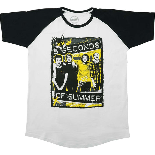 5 Seconds Of Summer Splatter Junior Top Front