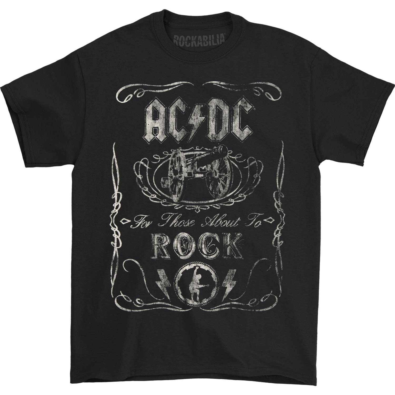 AC/DC Cannon Swig Vintage T-shirt Front
