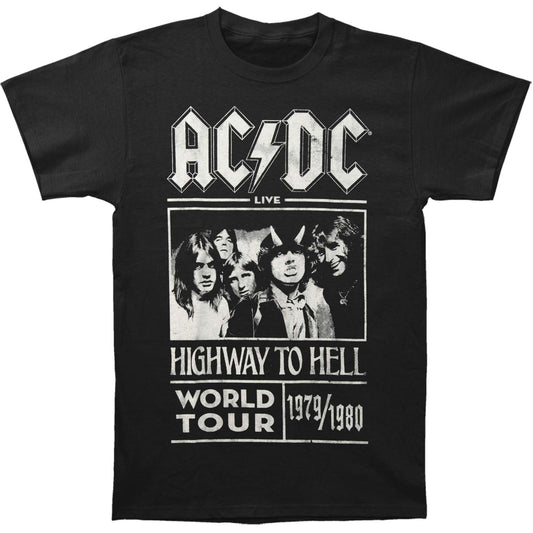 AC/DC Highway To Hell World Tour 1979/1980 Slim Fit T-shirt Front