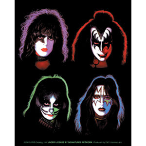 KISS 4 Heads Sticker Front
