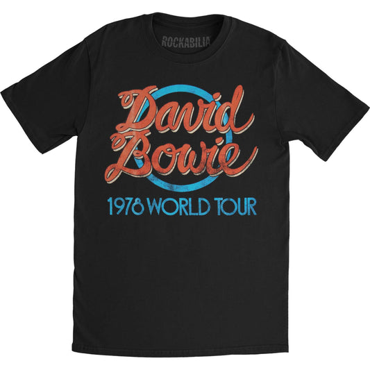 David Bowie 1978 World Tour Slim Fit T-shirt Front