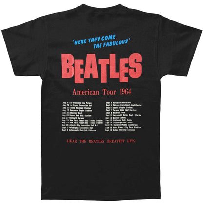 Beatles American Tour 1964 Slim Fit T-shirt Back