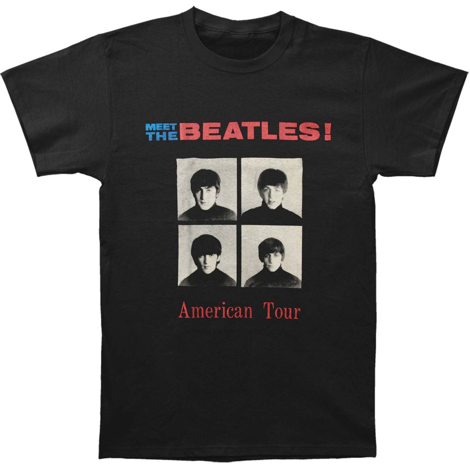 Beatles American Tour 1964 Slim Fit T-shirt Front